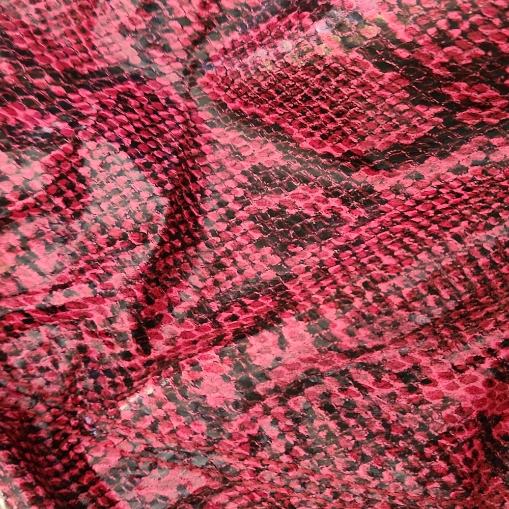Nine & Co Fushia Monty Skin Shoulder Bag Vintage - Picture 2 of 6